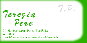 terezia pere business card